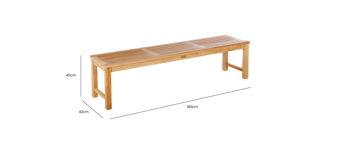 Abacus Backless Bench 180