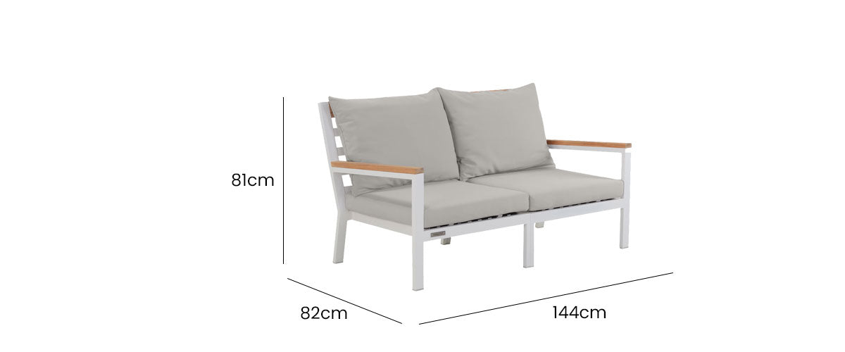 Abacus Alu Loveseat