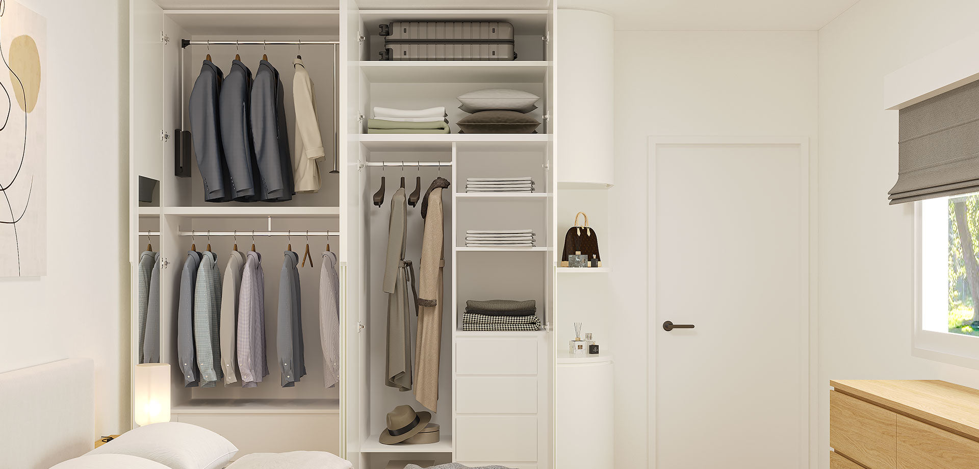 Wardrobe Hinged Door – Rounded Corner