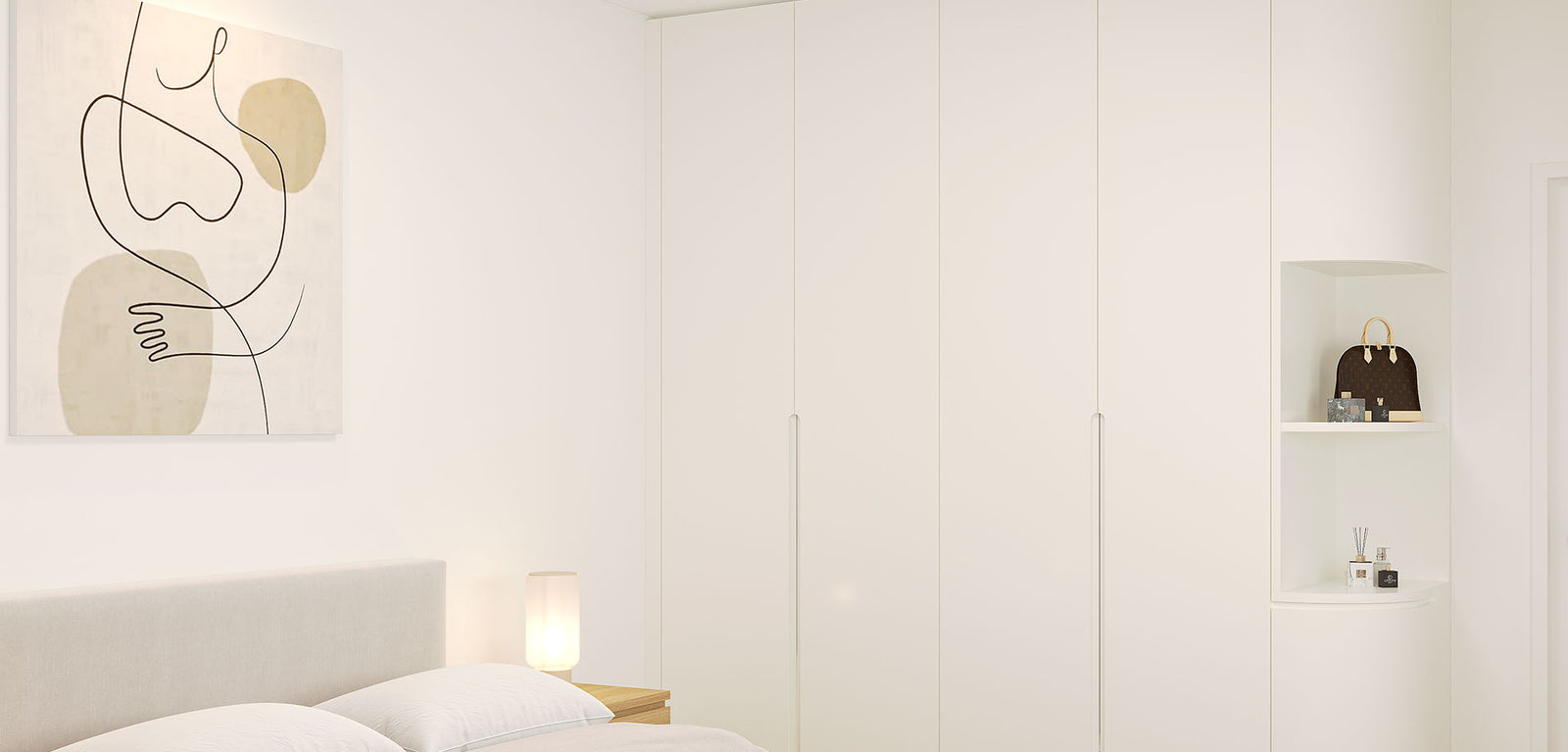 Wardrobe Hinged Door – Rounded Corner