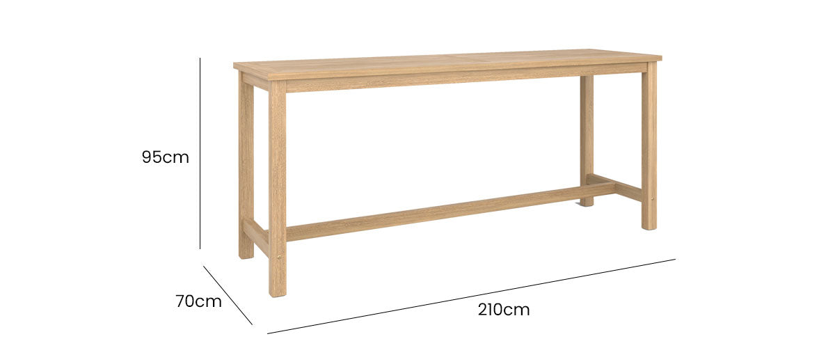 Duke Bar Table 210x70x95