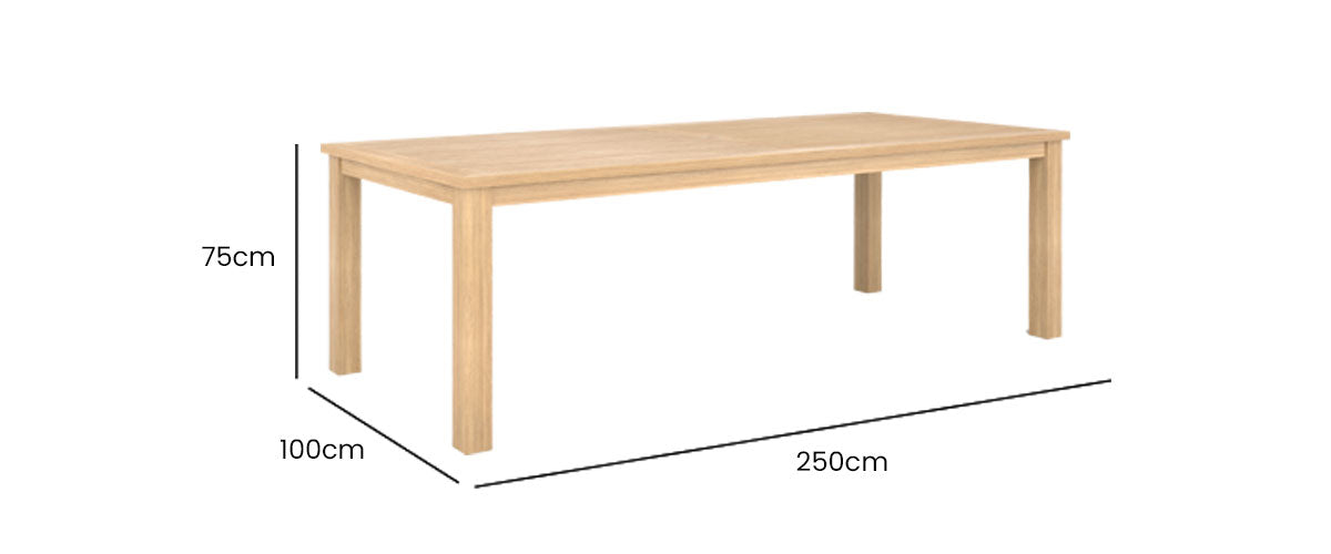 Duke Table 250x100