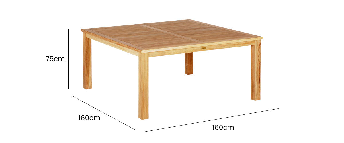 Duke Square Table 160x160