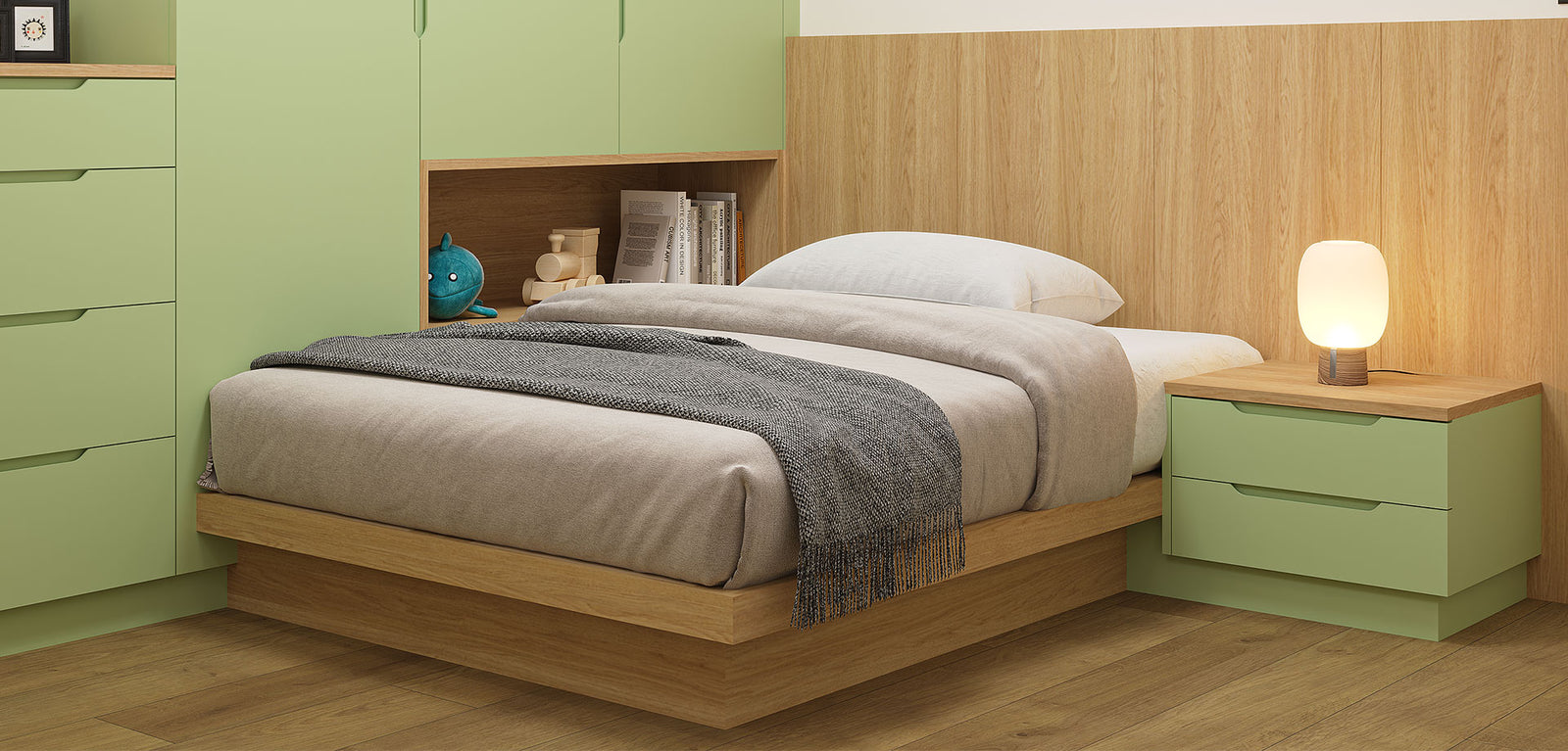 Space-Saving Kids Bedroom Design
