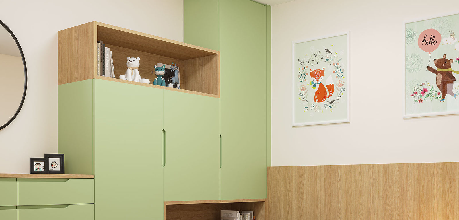 Space-Saving Kids Bedroom Design