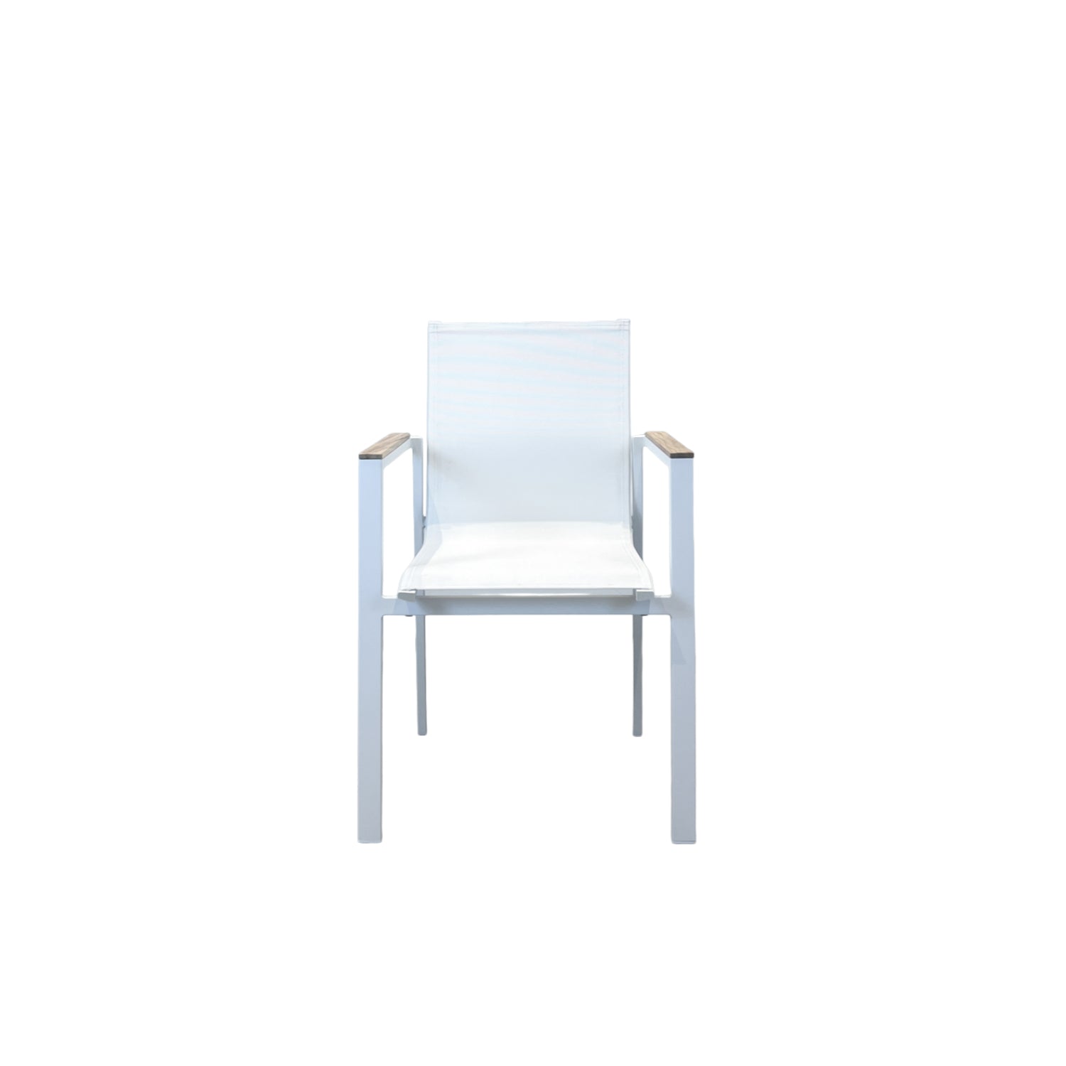 Oriva Alu Stacking Chair White