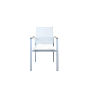 Oriva Alu Stacking Chair White