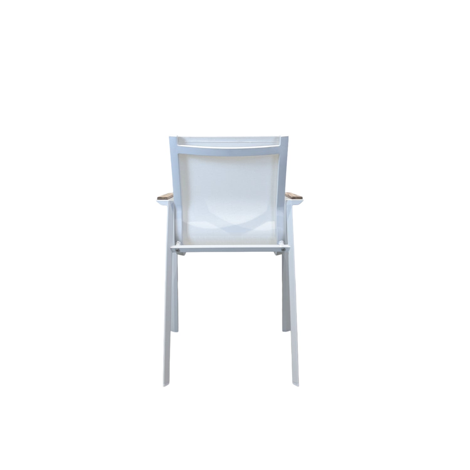 Oriva Alu Stacking Chair White