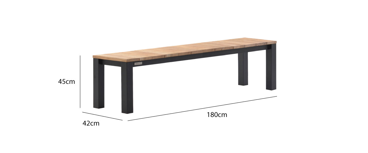 Piav Backless Bench 180
