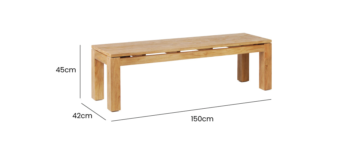 Pierson Backless Bench 150