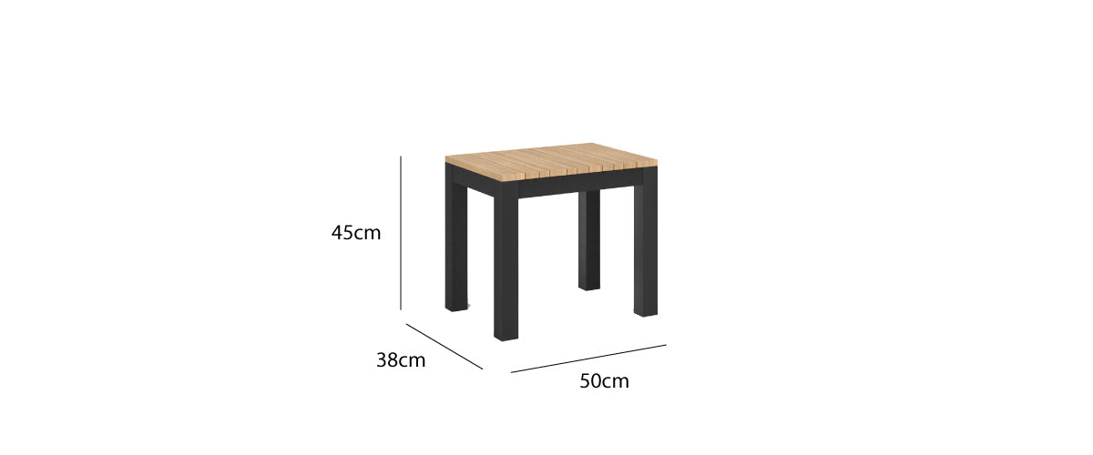 Tandem Alu Dining Stool