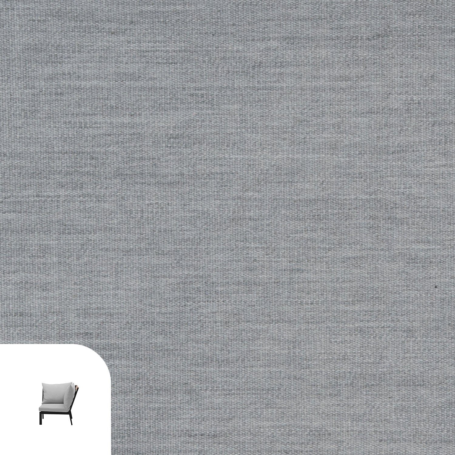 Abacus Alu Lounge Cushion Cover Replacement - Corner / Sunbrella Granite Grey