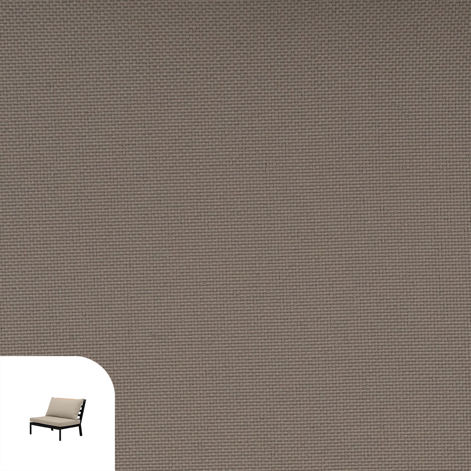 Abacus Alu Lounge Cushion Cover Replacement - Middle / Olefin Taupe