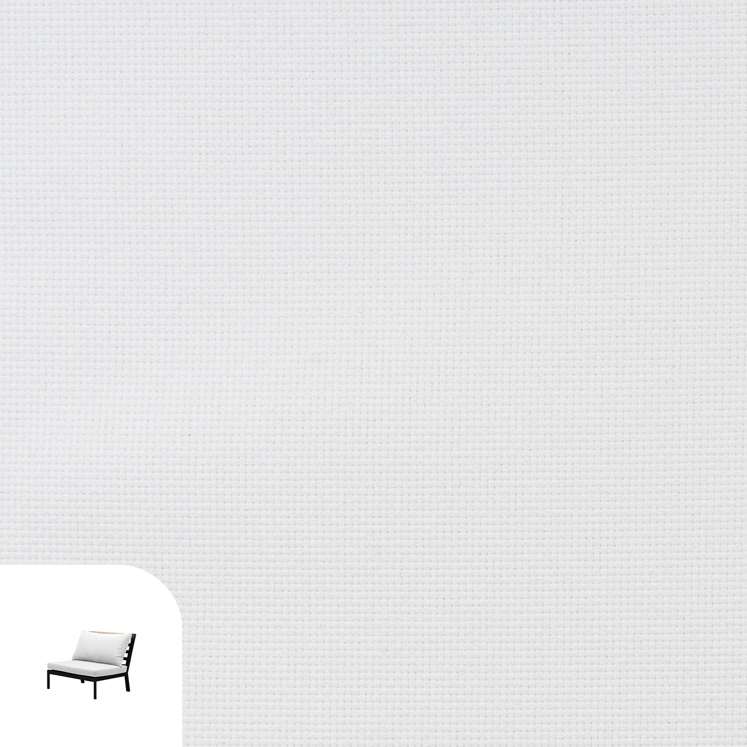 Abacus Alu Lounge Cushion Cover Replacement - Middle / Olefin White
