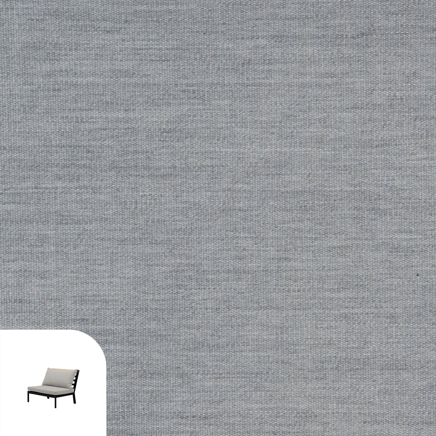 Abacus Alu Lounge Cushion Cover Replacement - Middle / Sunbrella Granite Grey