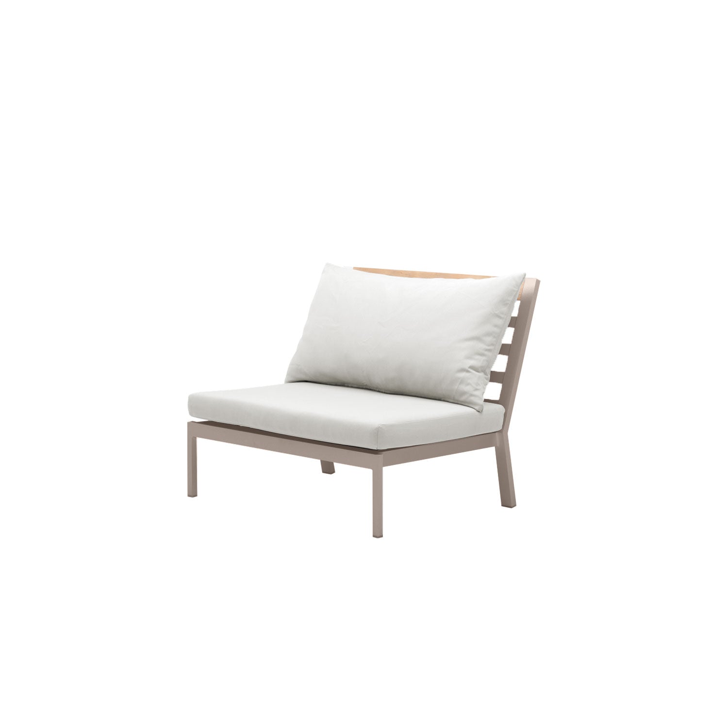 Abacus Alu Outdoor Midsection Taupe - Sunbrella Stone