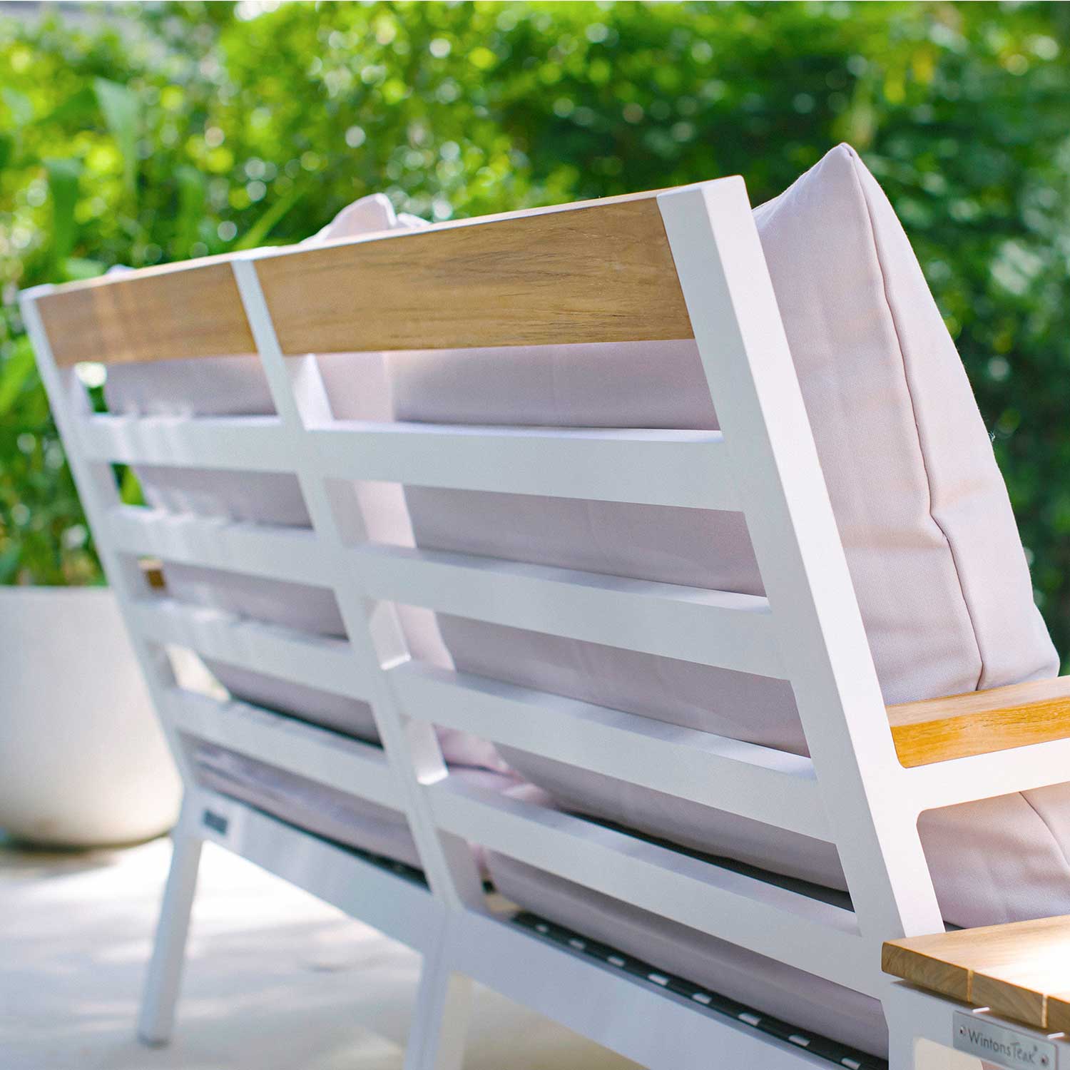 Abacus Alu Sofa White