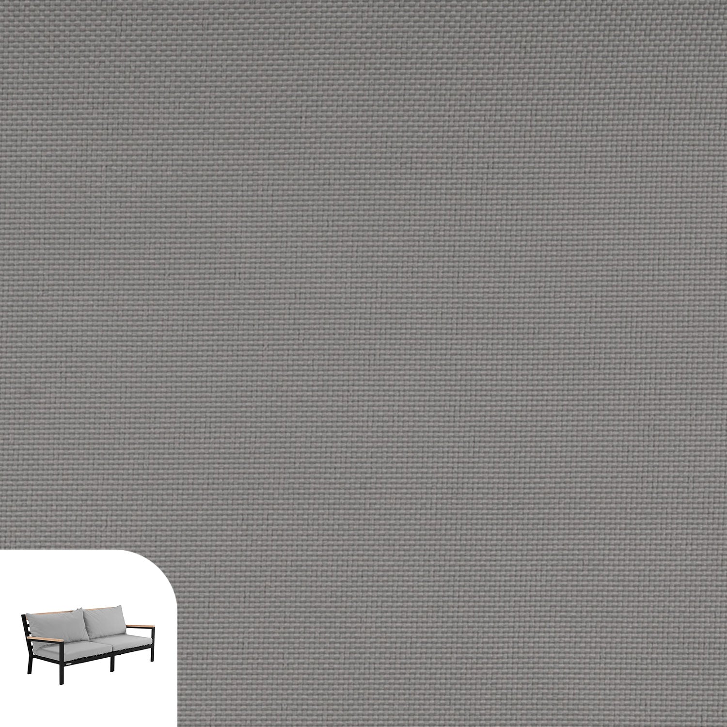 Abacus Alu Lounge Cushion Cover Replacement - Sofa / Olefin Grey
