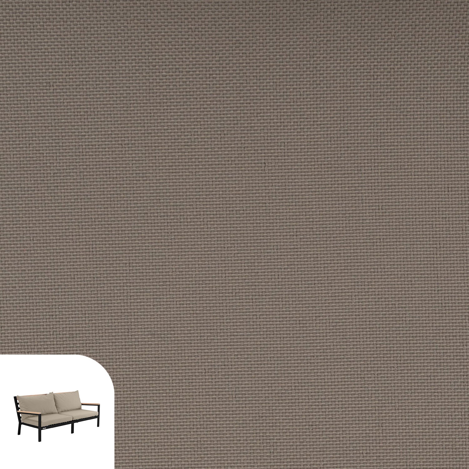 Abacus Alu Lounge Cushion Cover Replacement - Sofa / Olefin Taupe