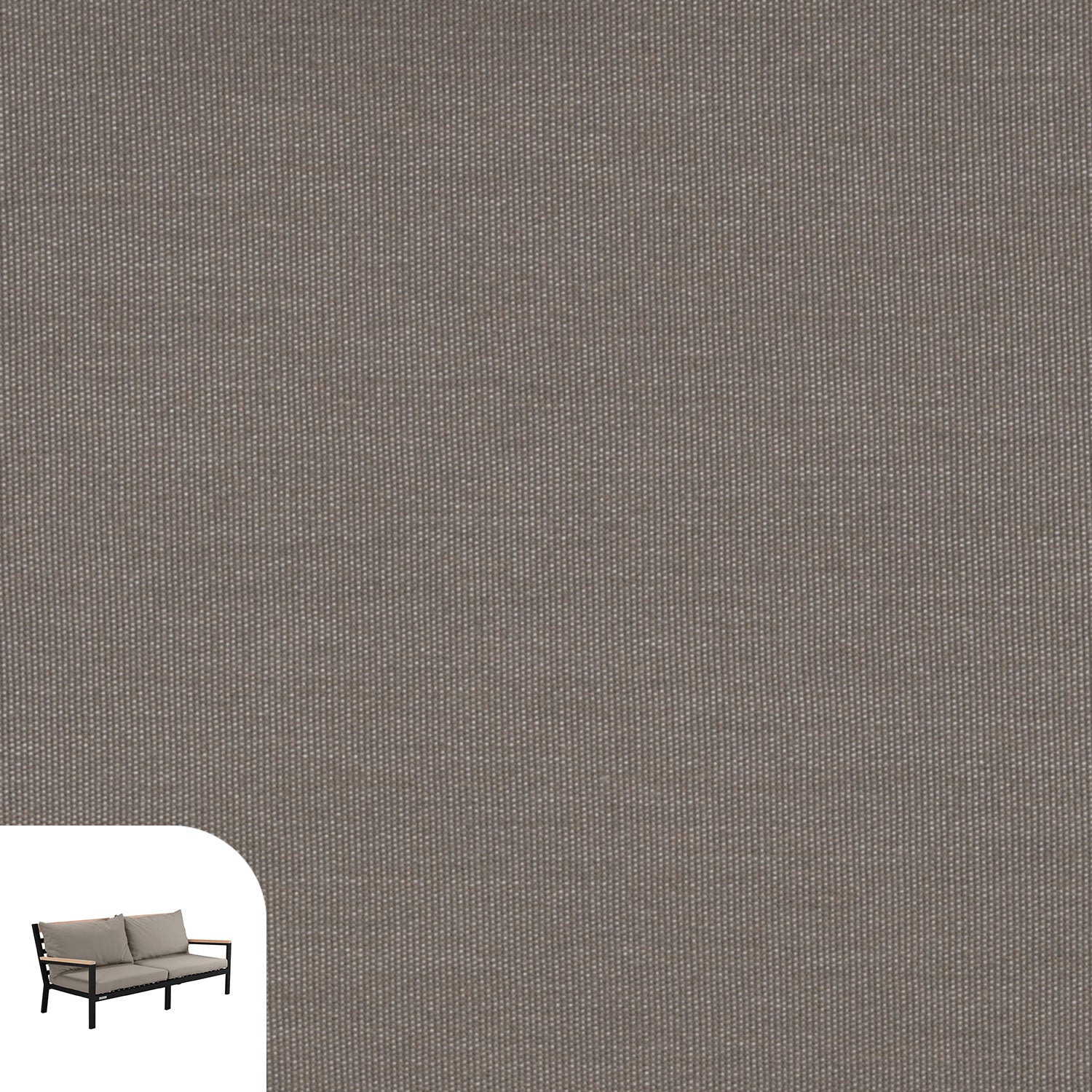 Abacus Alu Lounge Cushion Cover Replacement - Sofa / Sunbrella Taupe