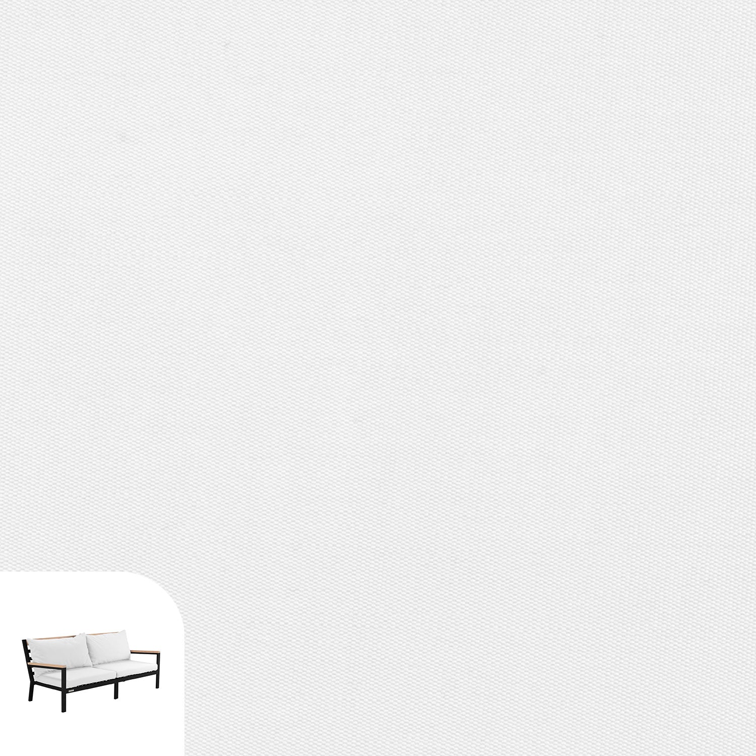 Abacus Alu Lounge Cushion Cover Replacement - Sofa / Sunbrella White