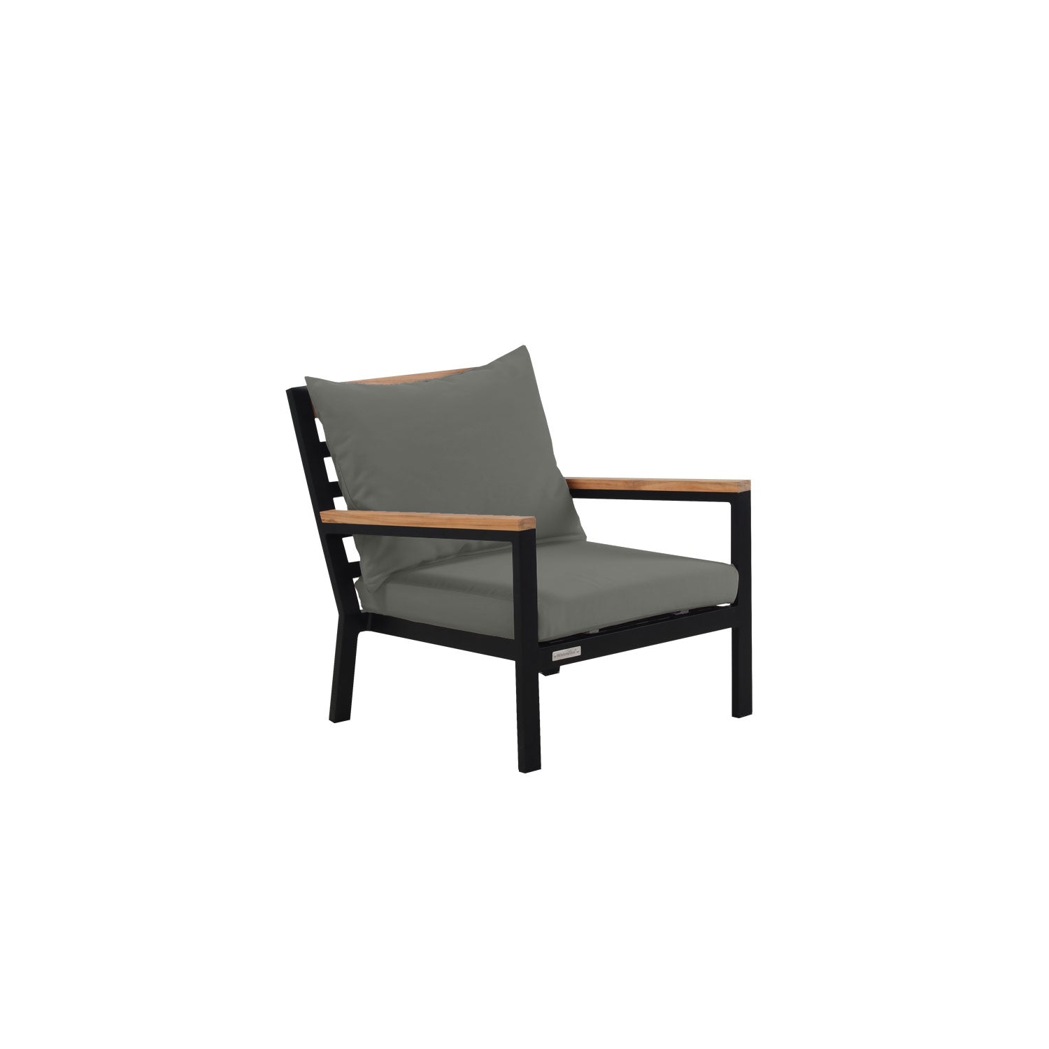 Abacus Alu Deep Seater Black - Olefin Charcoal