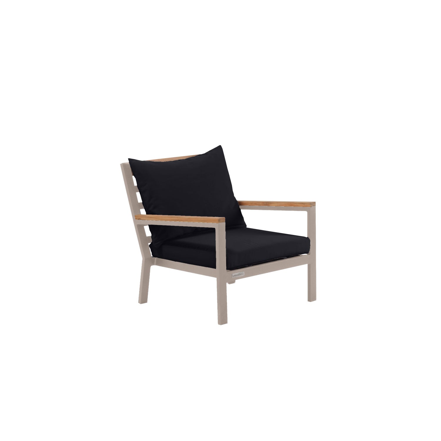 Abacus Alu Deep Seater Taupe - Sunbrella Granite Grey