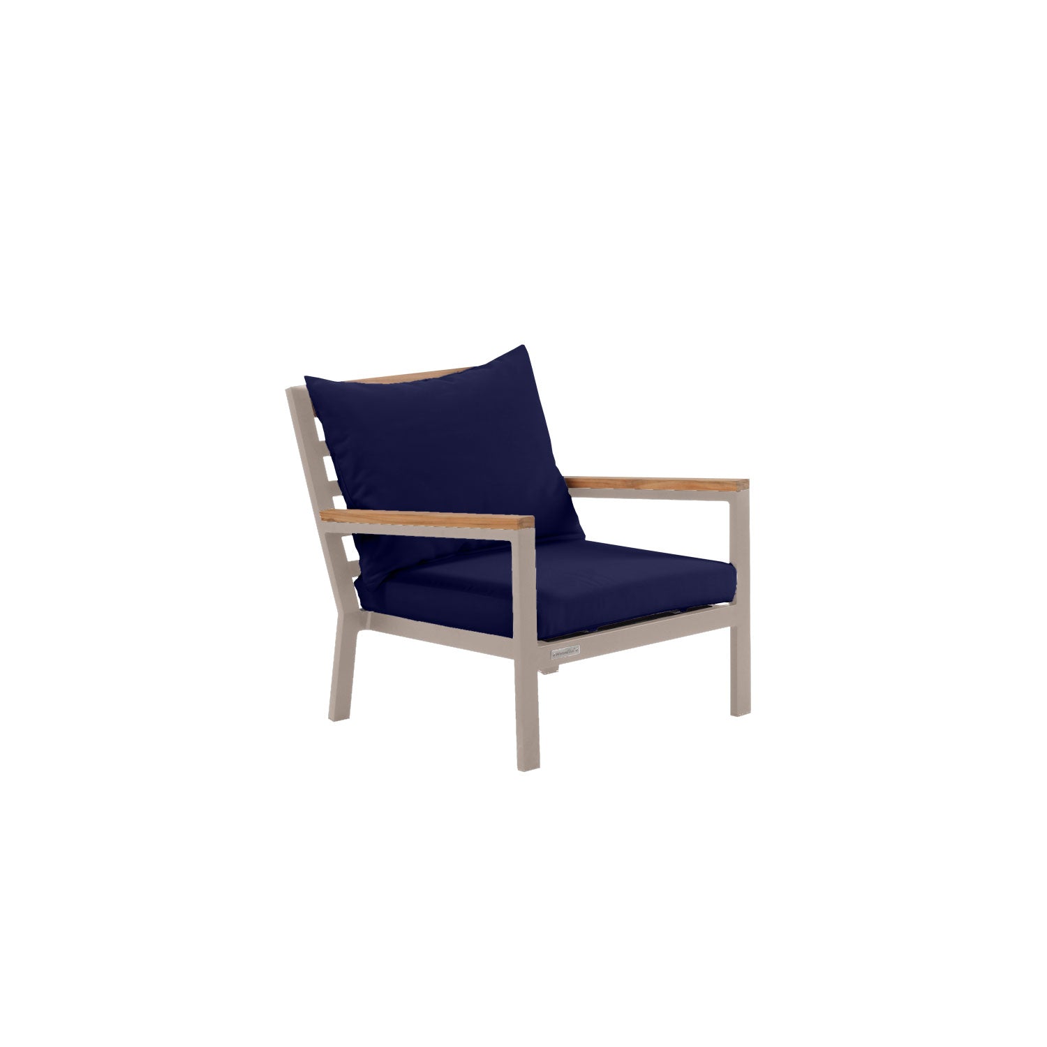 Abacus Alu Deep Seater Taupe - Sunbrella Granite Grey