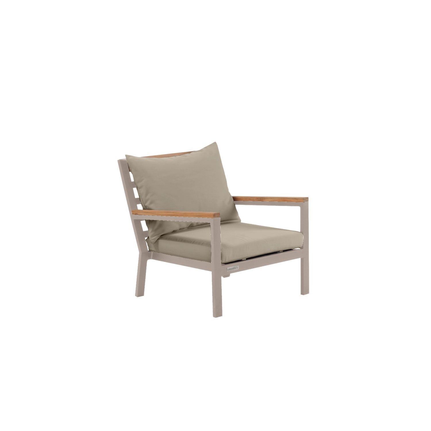 Abacus Alu Deep Seater Taupe - Sunbrella Granite Grey