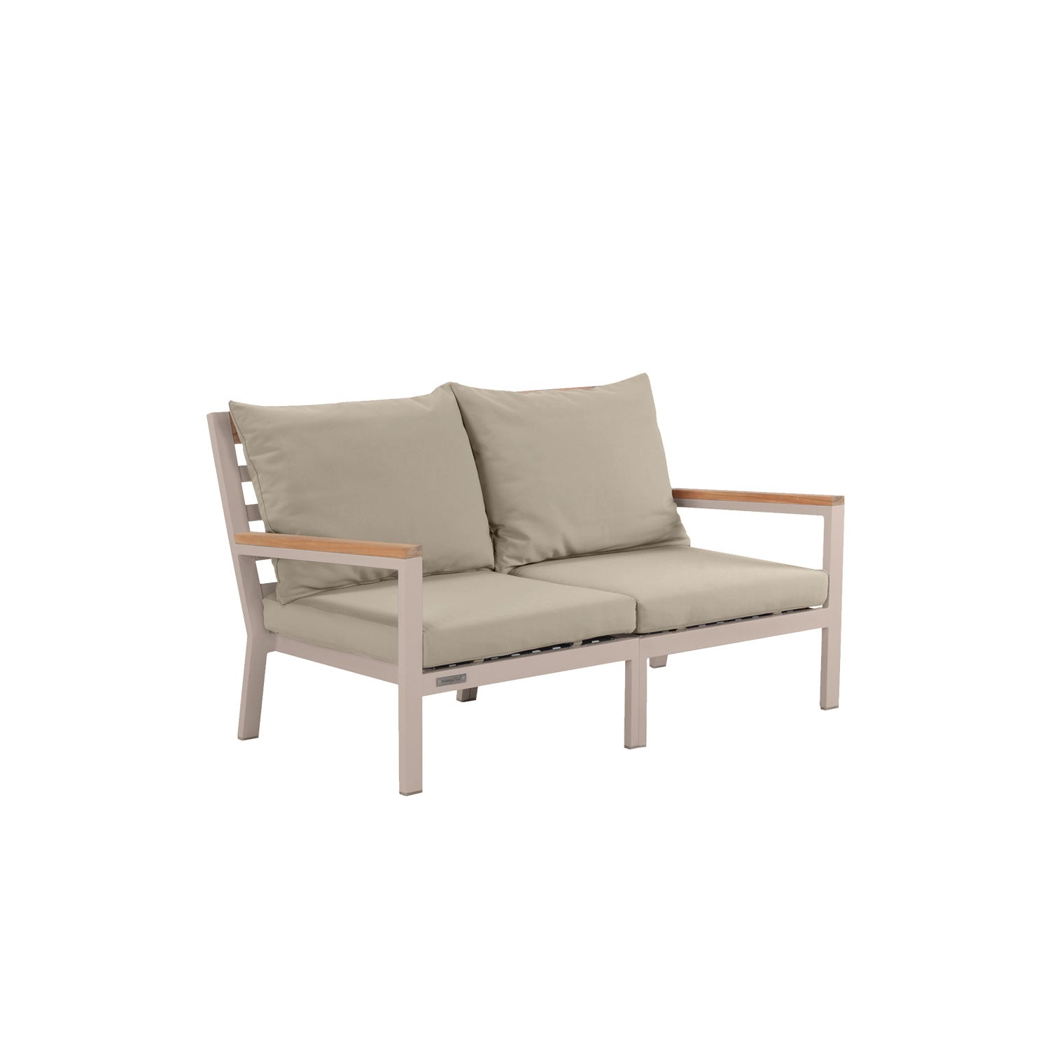 Abacus Alu Outdoor Sofa Taupe - L144 - 2 Seater / Olefin Taupe
