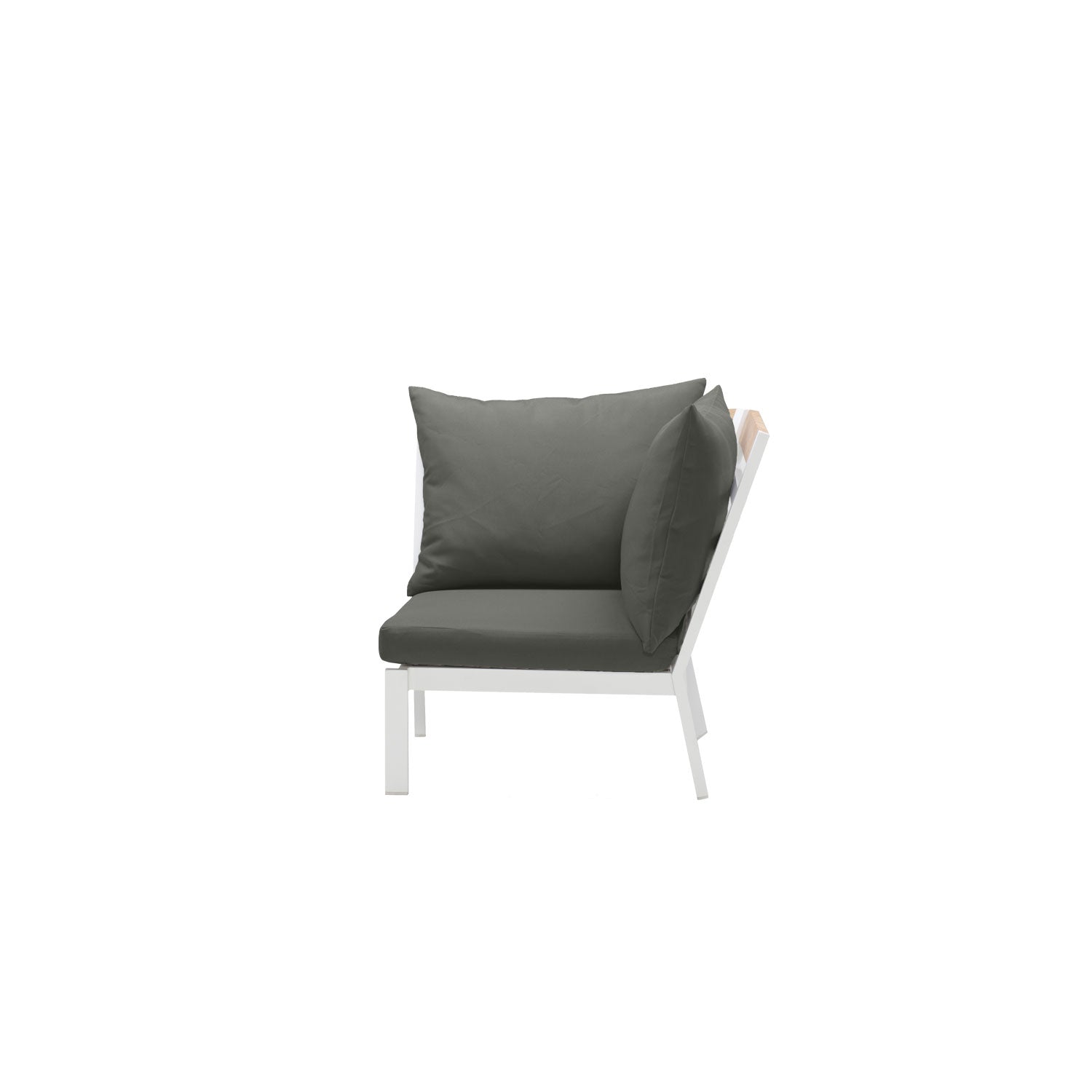 Abacus Alu Corner White - Olefin Charcoal