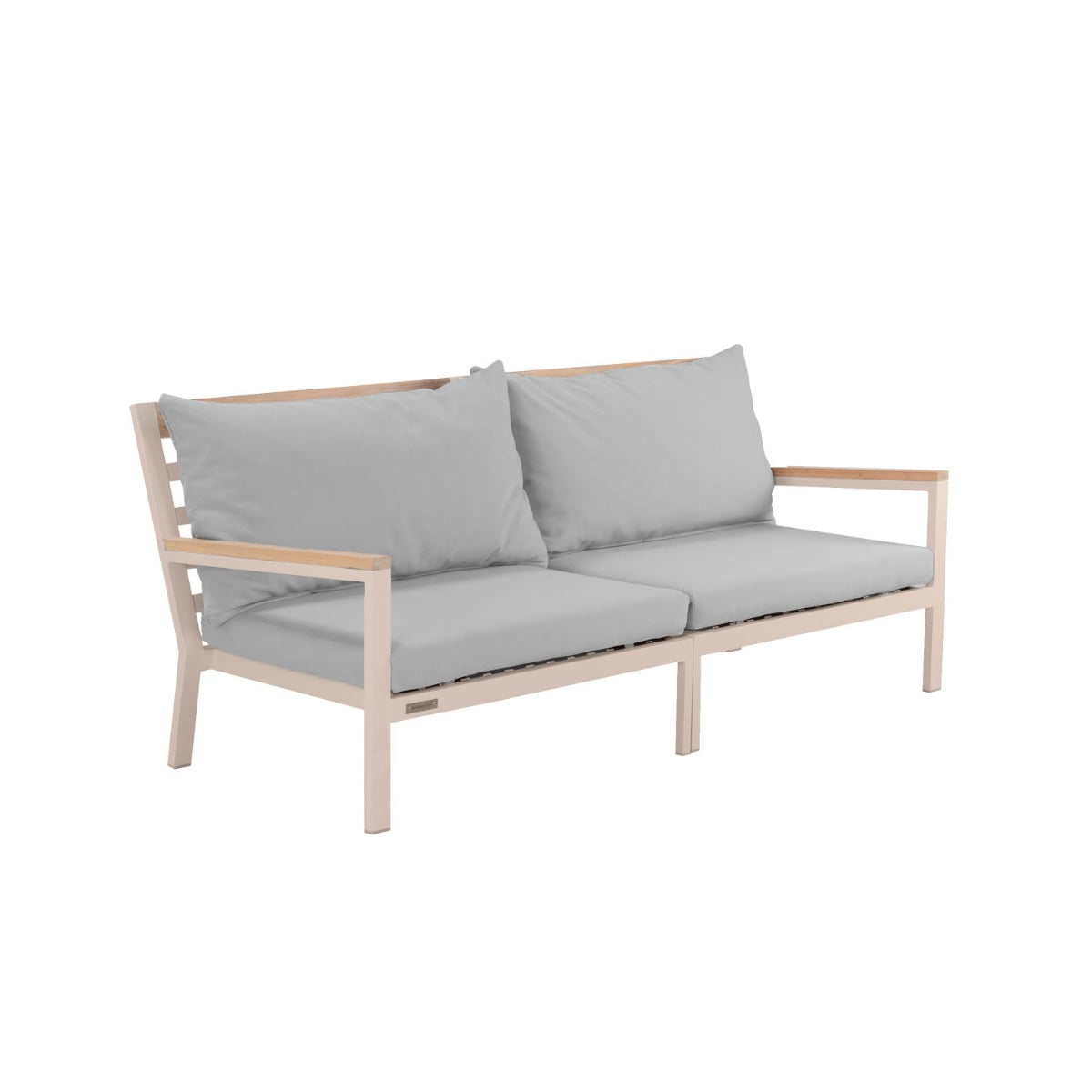 Abacus Alu Outdoor Sofa Taupe - L194 - 3 Seater / Olefin Grey