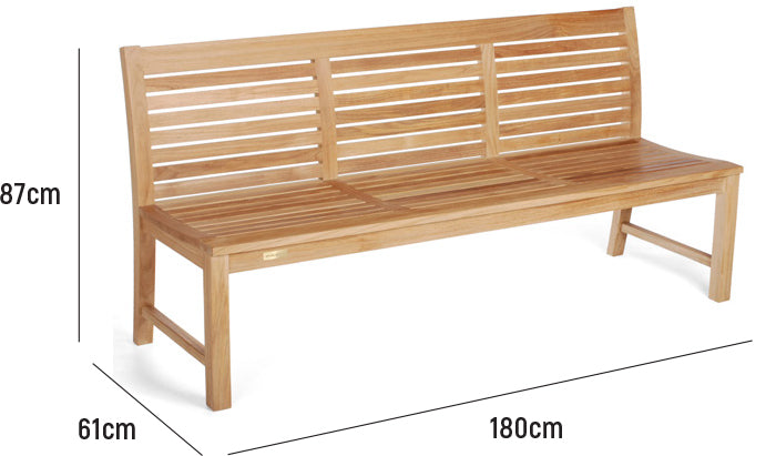 Abacus Armless Bench 180