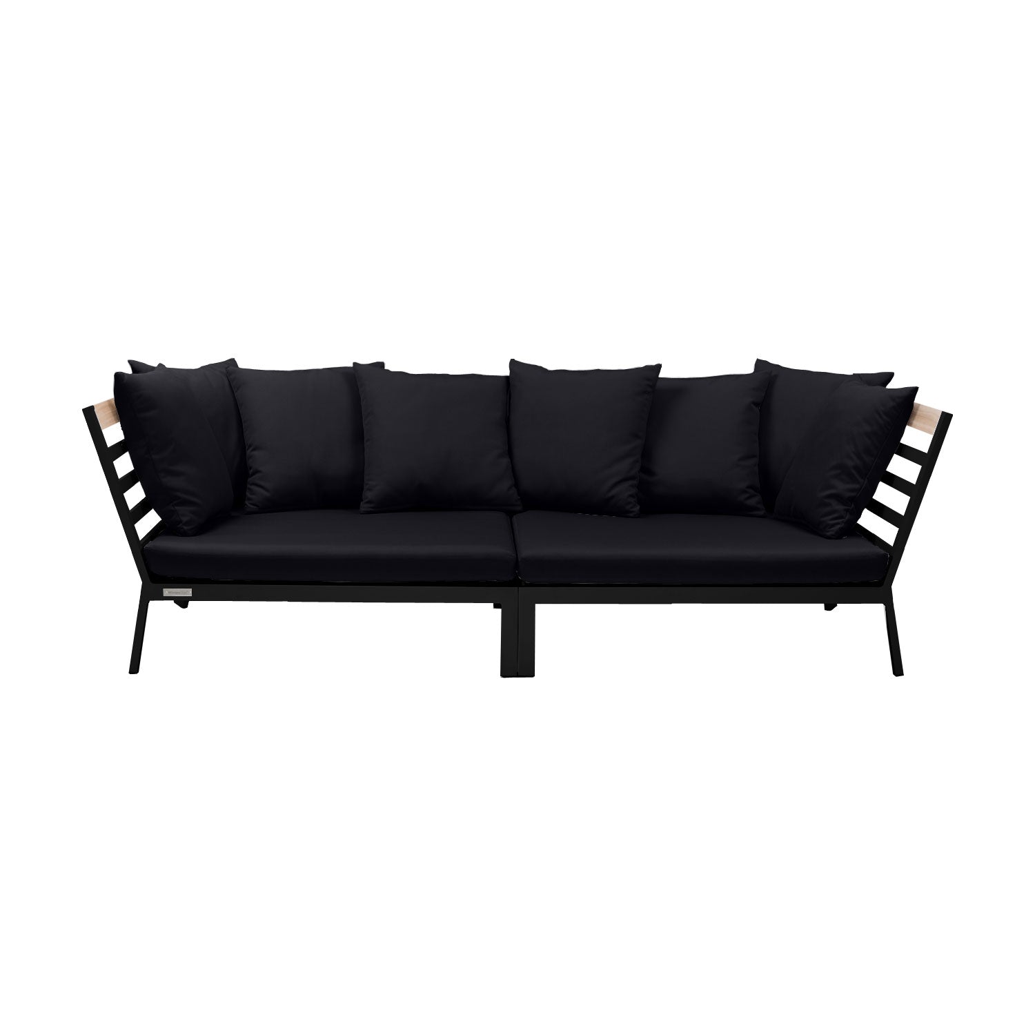 Abacus Alu Daybed Black - Olefin Black
