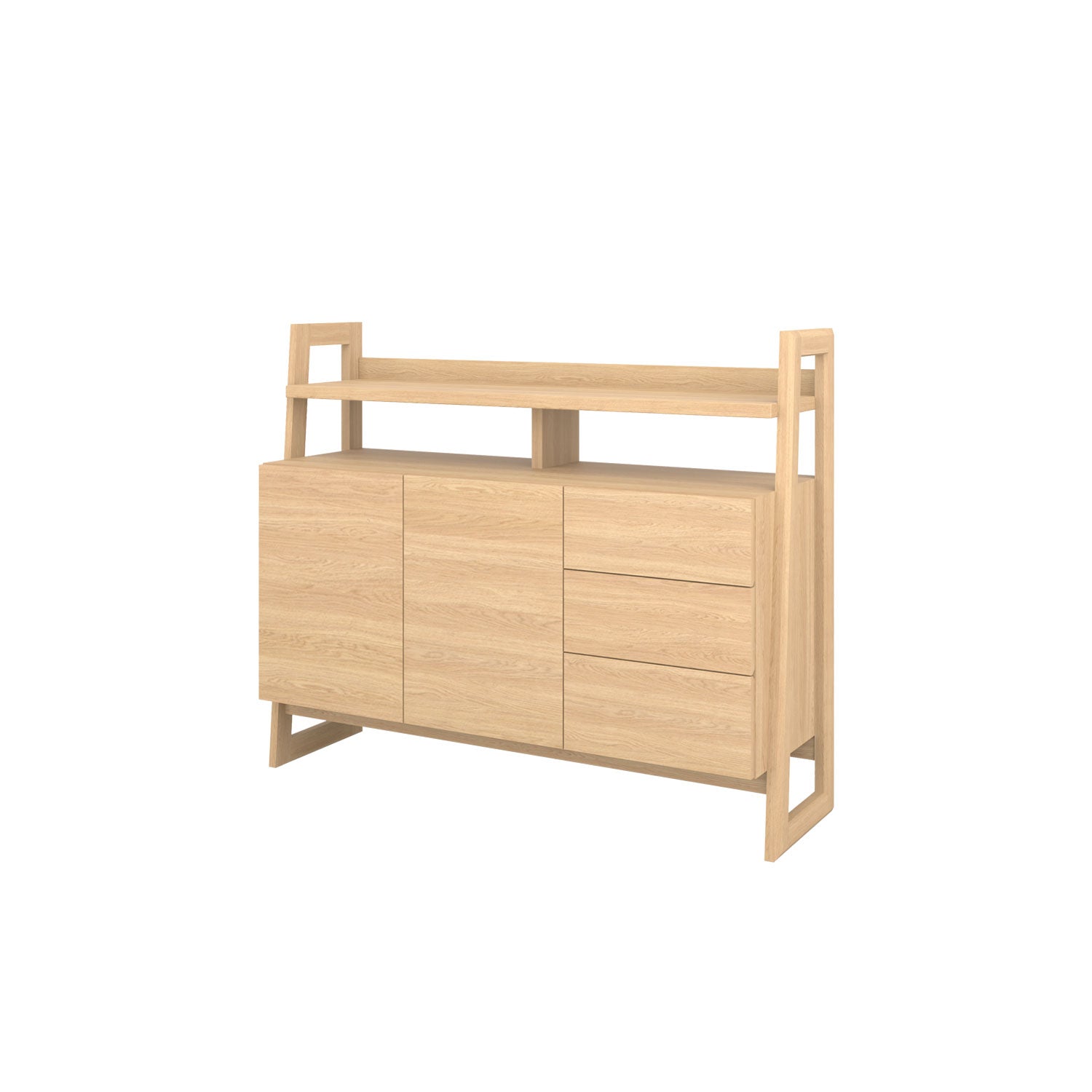 Alto Buffet 140 Oak - Solid Oak