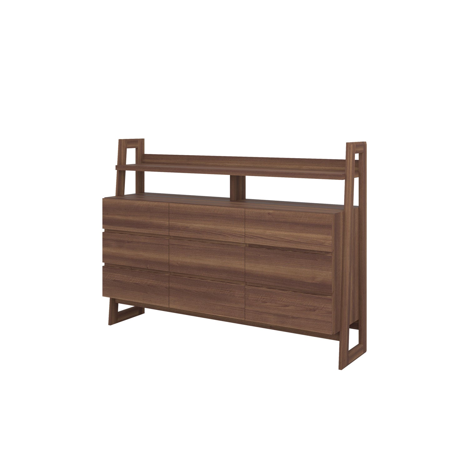 Alto 9 Drawer Dresser Walnut - Solid Walnut