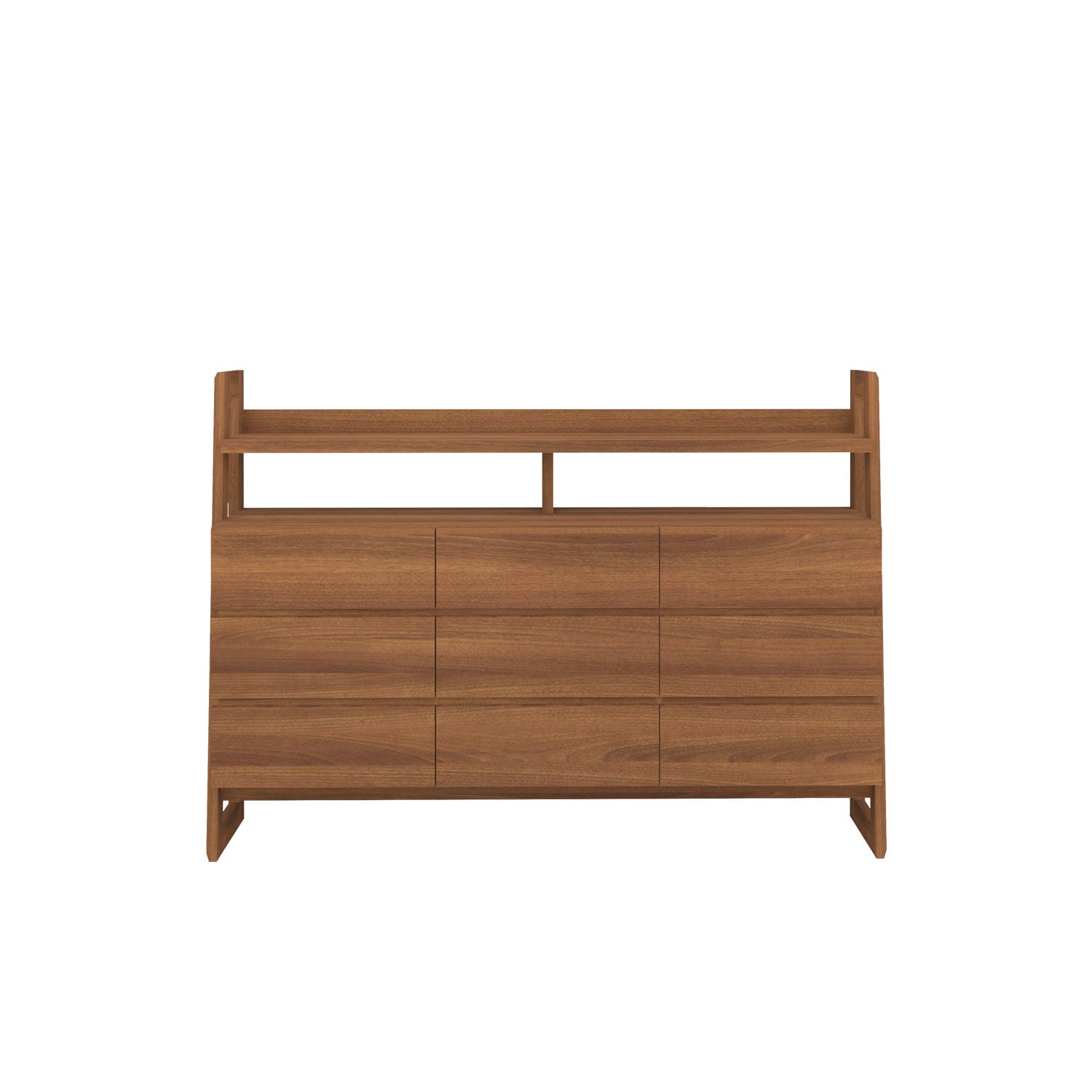 Alto 9 Drawer Dresser Teak Amber - Solid Teak