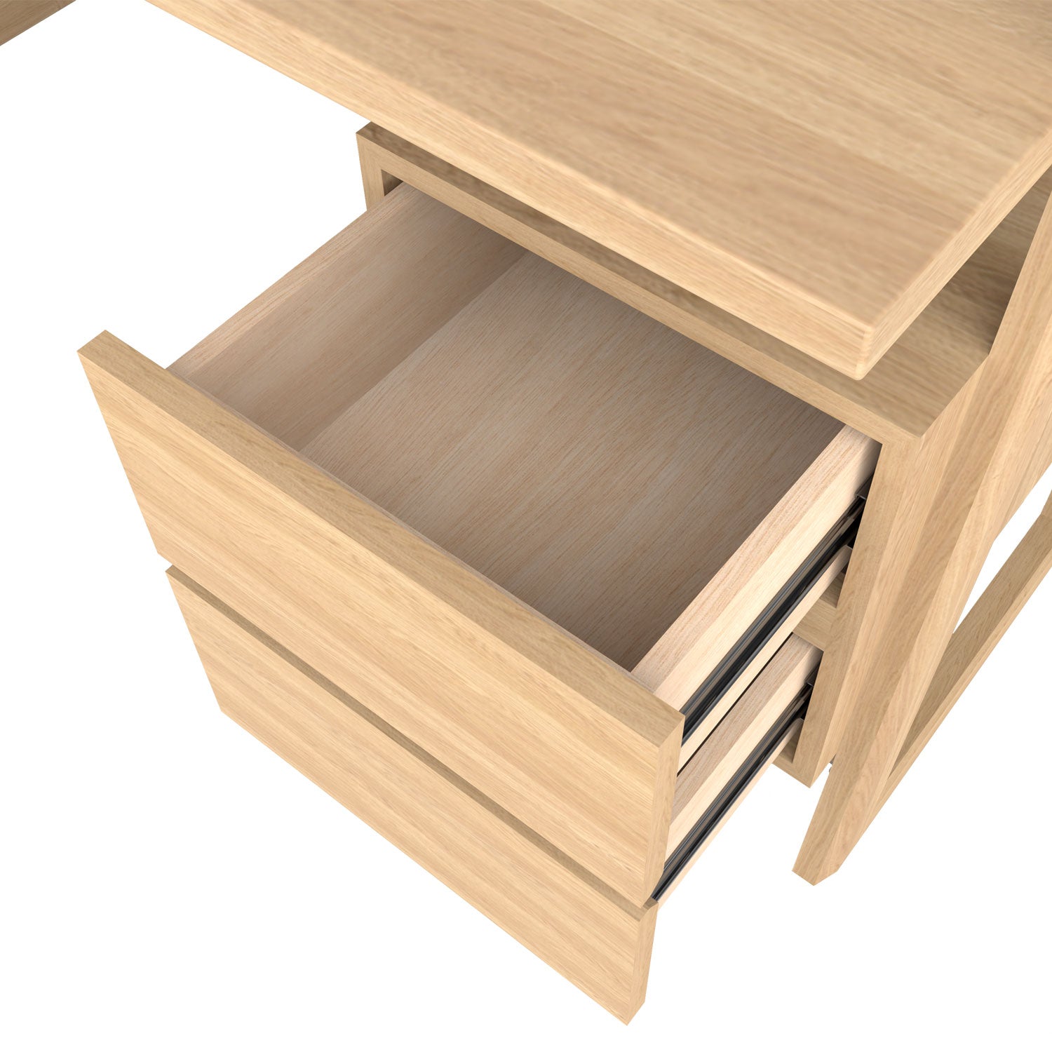 Alto Study Desk - Oak/Oak