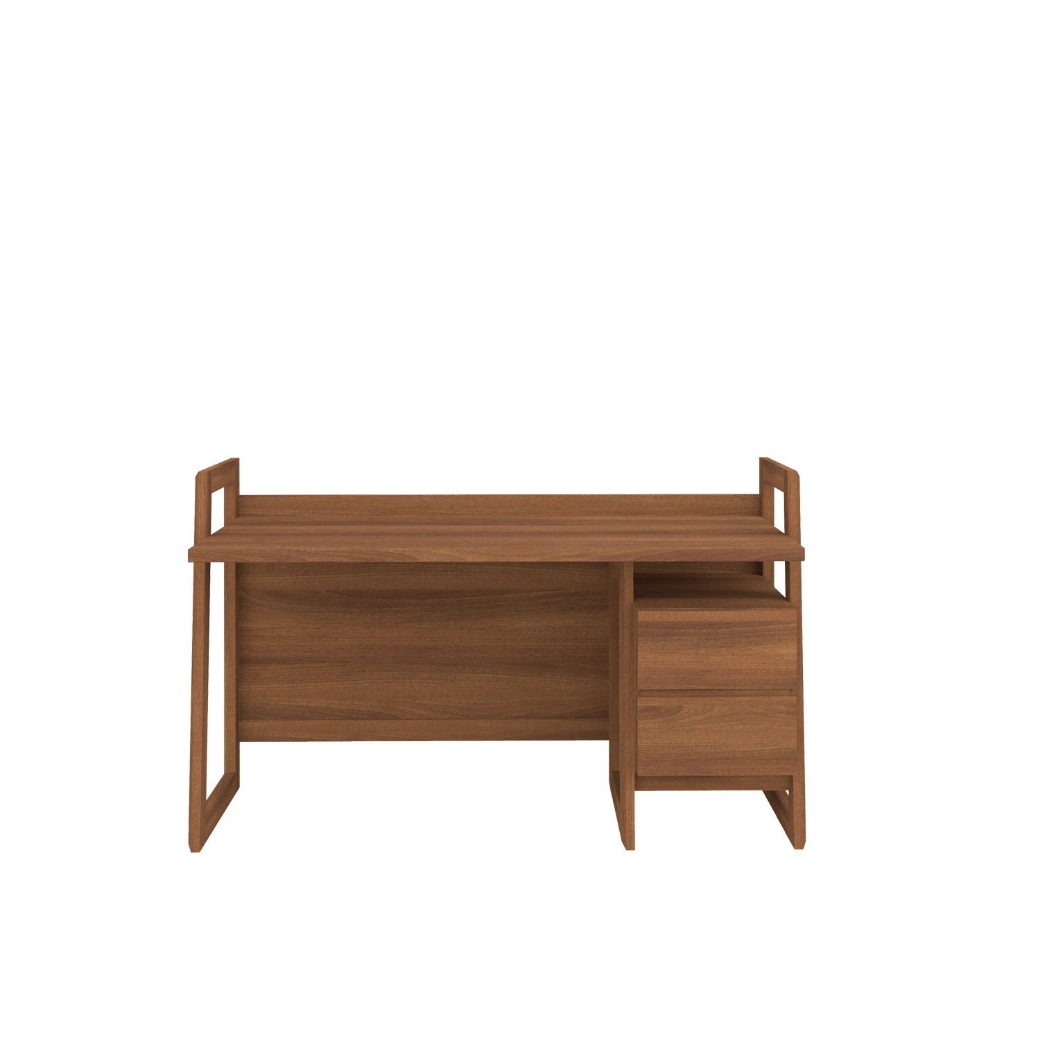 Alto Study Desk - Teak Amber