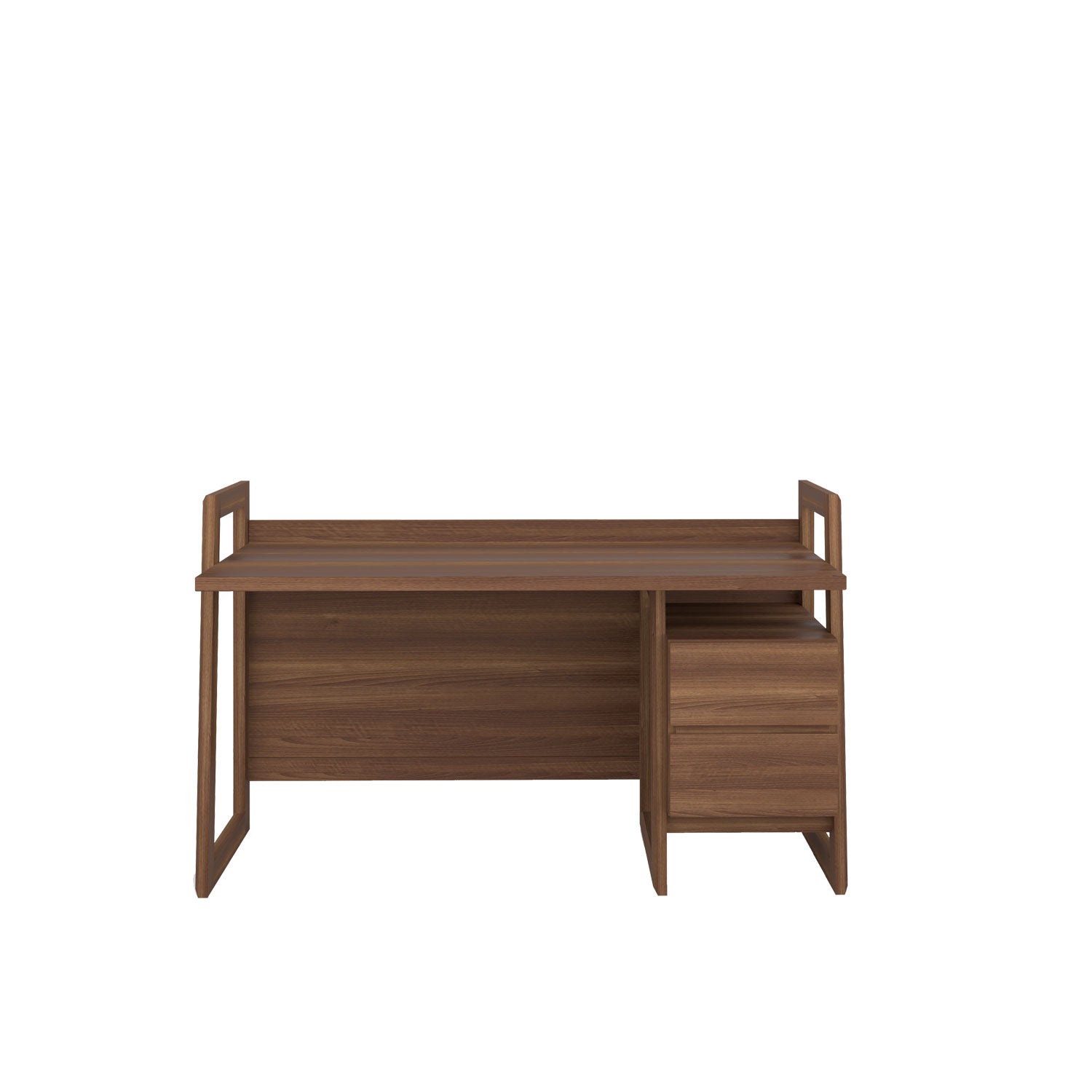 Alto Study Desk - Walnut/Walnut
