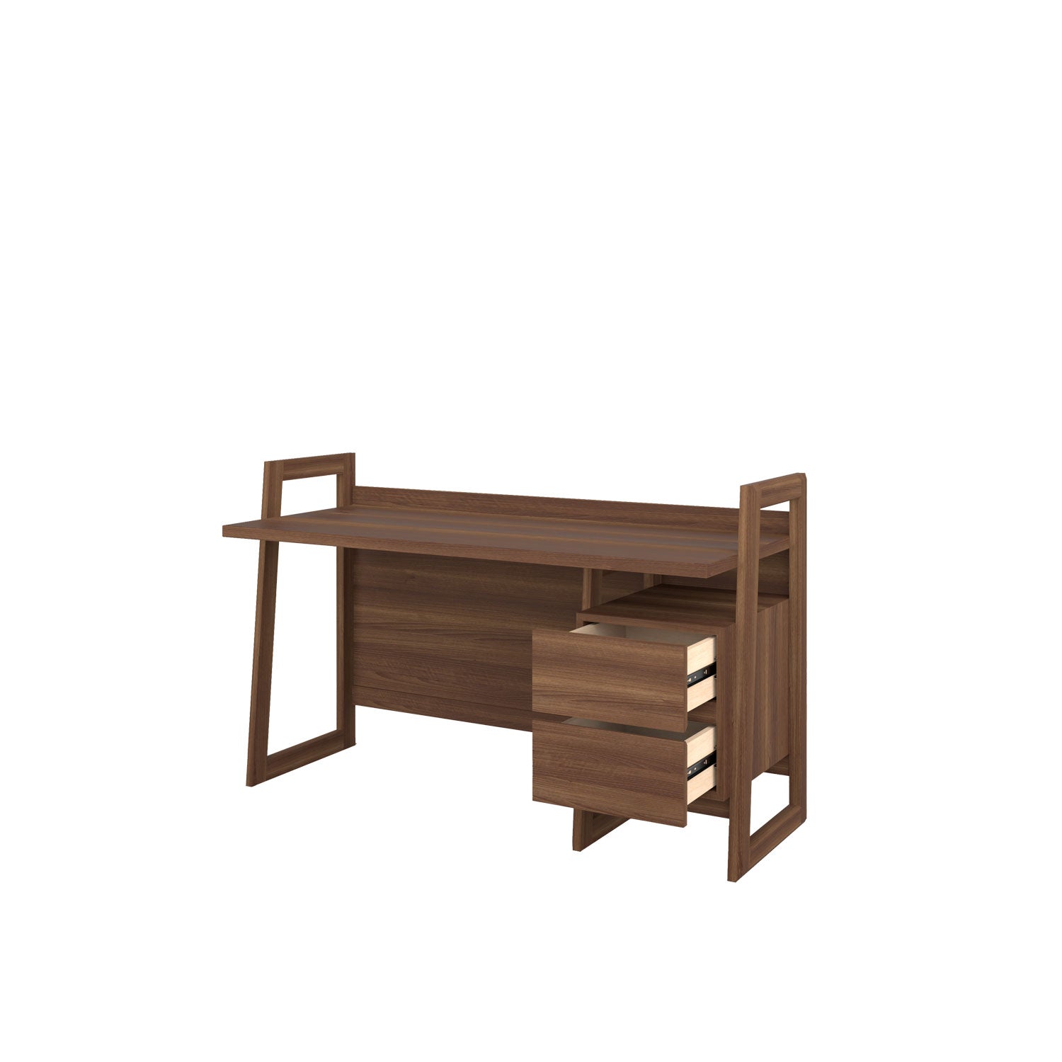 Alto Study Desk - Walnut/Walnut