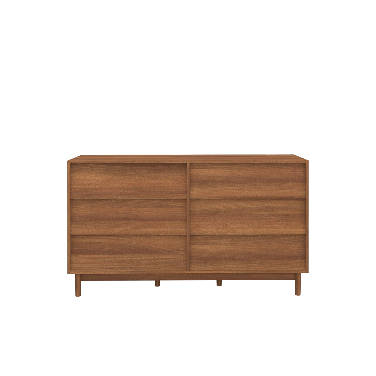 Alvar 6 Drawer Dresser 160 Teak Amber