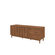 Alvar TV Unit 180 Teak with Sliding Doors & Drawers