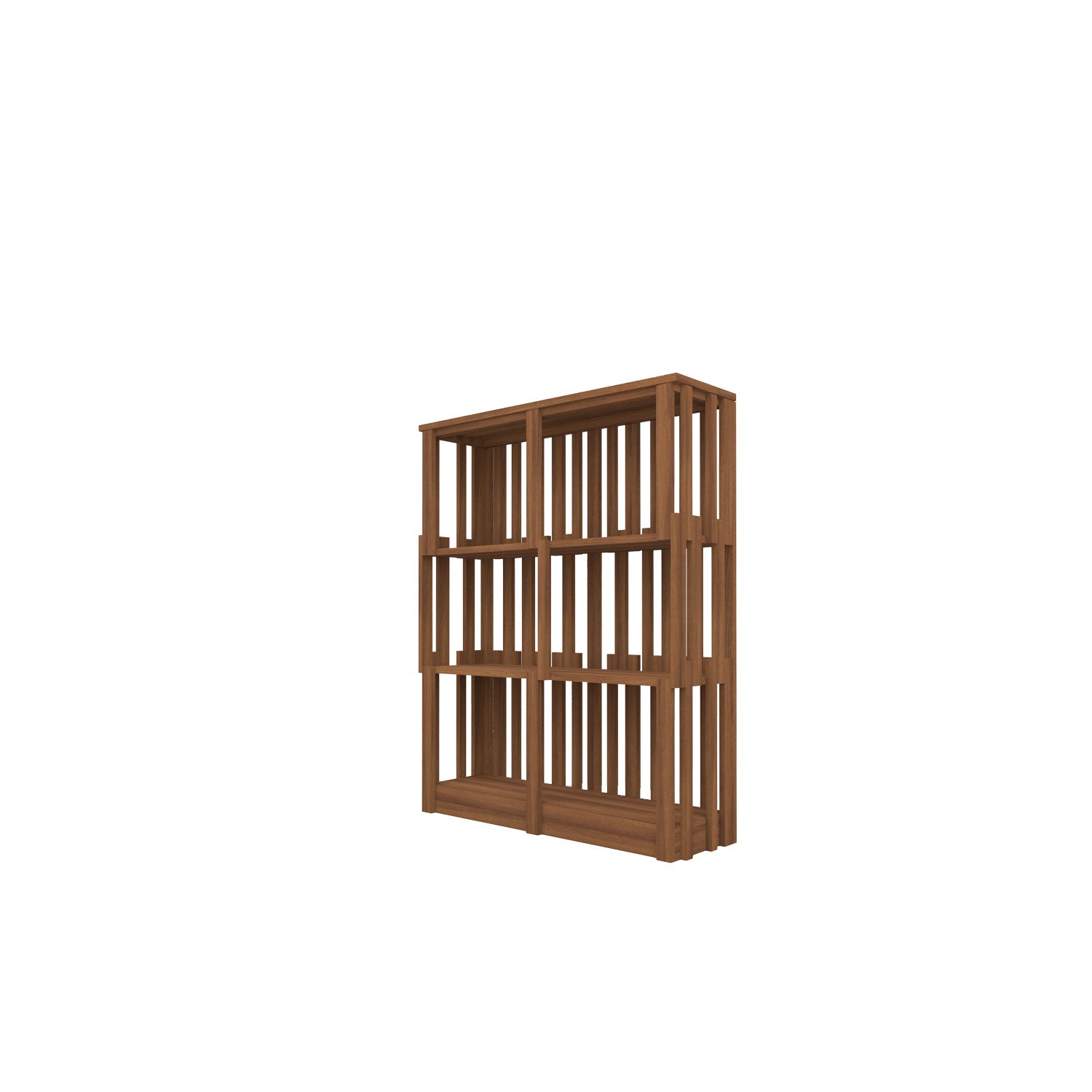 Anca Low Bookcase Teak - W90cm