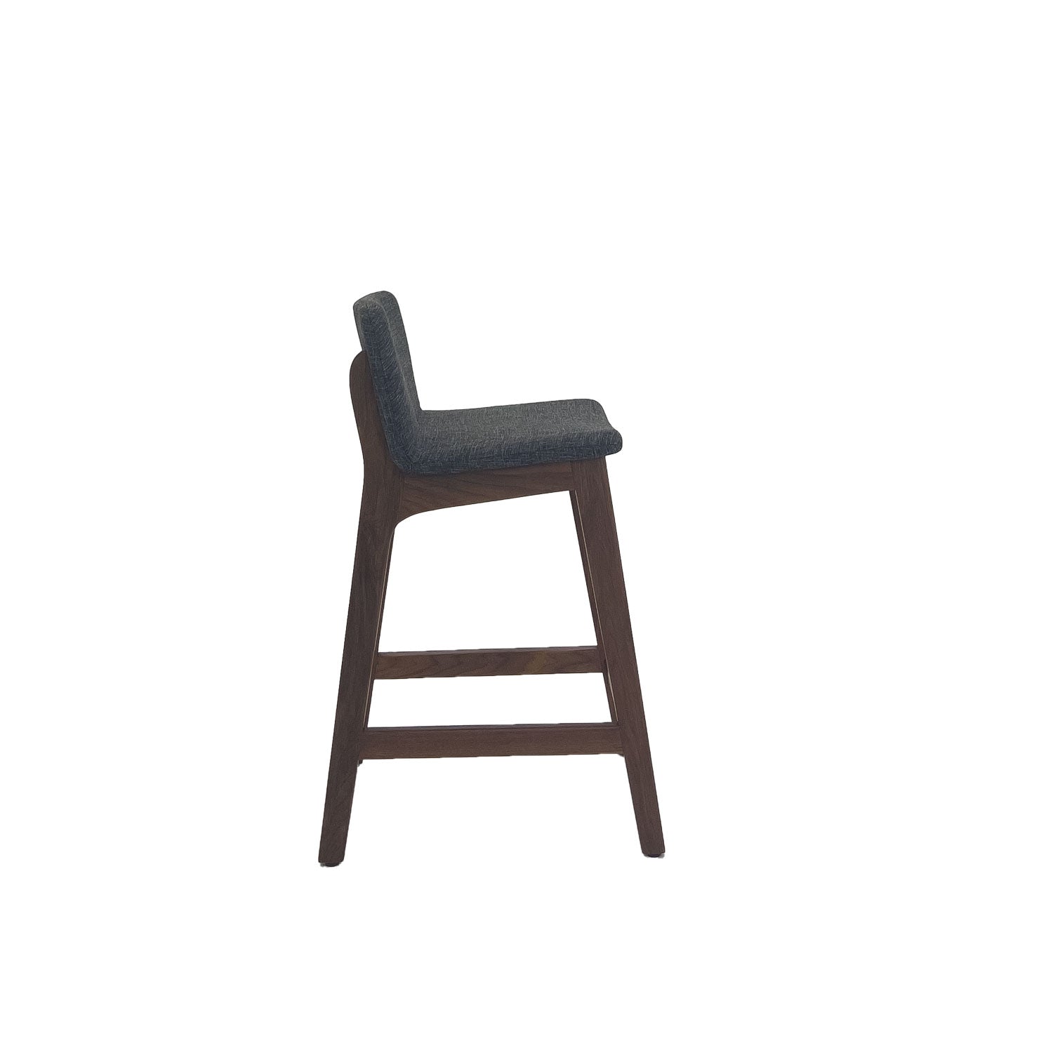 Ane Breakfast Bar Chair Walnut - Karl Dark Grey