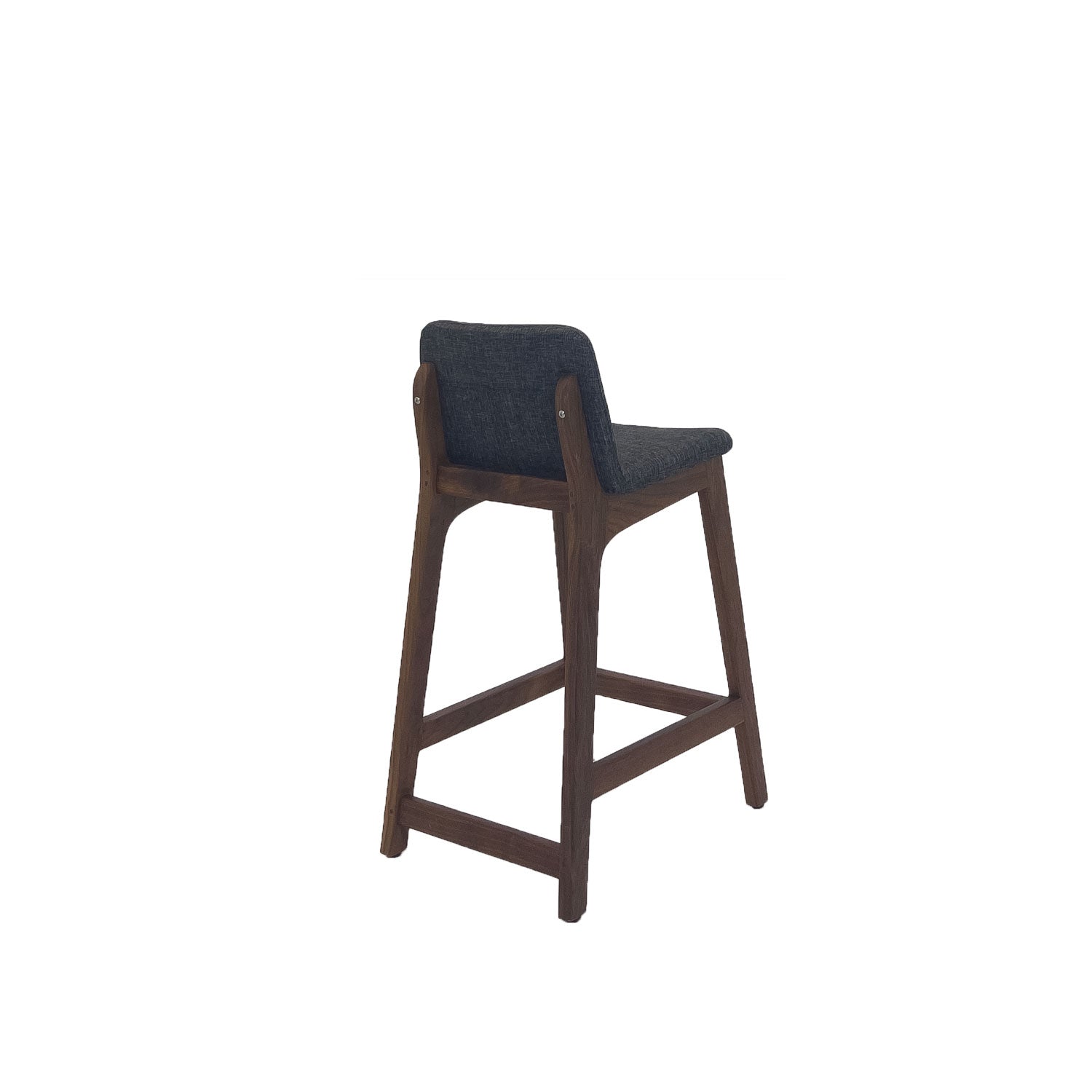 Ane Breakfast Bar Chair Walnut - Karl Dark Grey