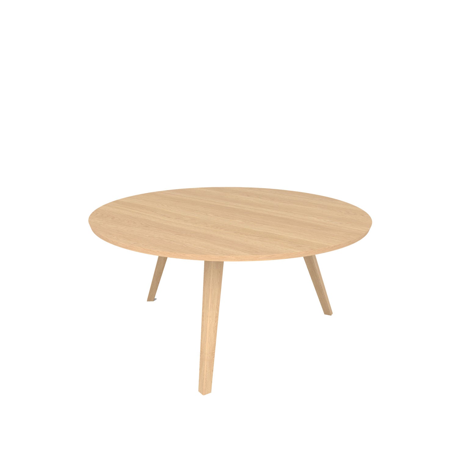 Aren 3 Legged Round Dining Table - Oak