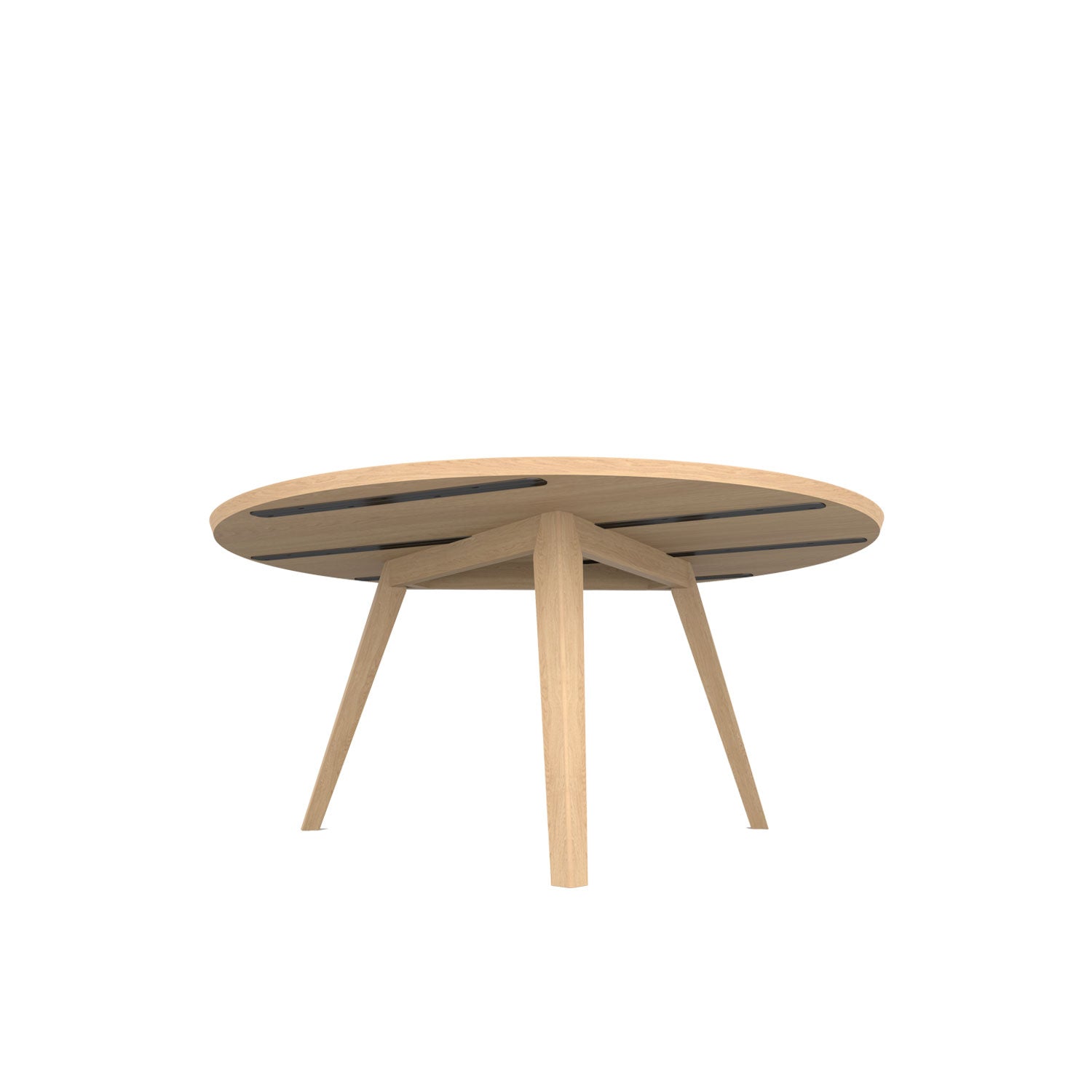 Aren 3 Legged Round Dining Table - Oak