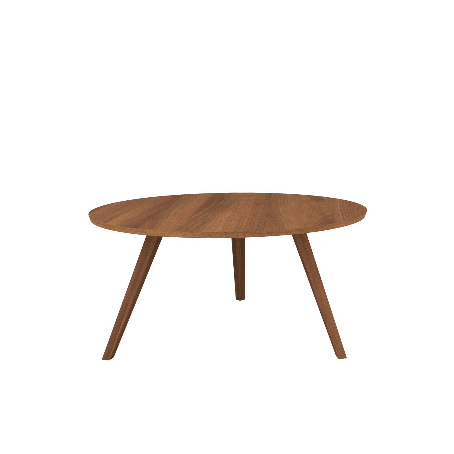 Aren 3 Legged Round Dining Table - Teak Amber