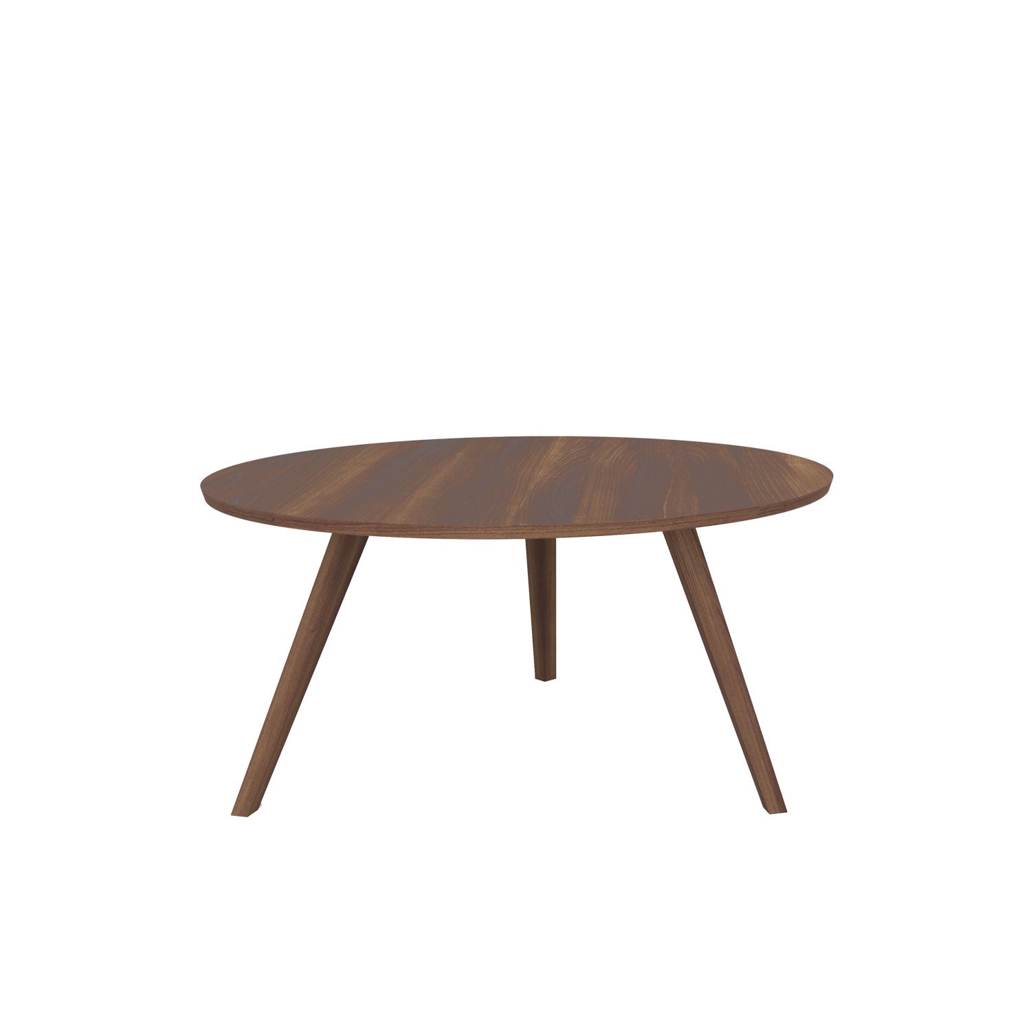 Aren 3 Legged Round Dining Table - Walnut